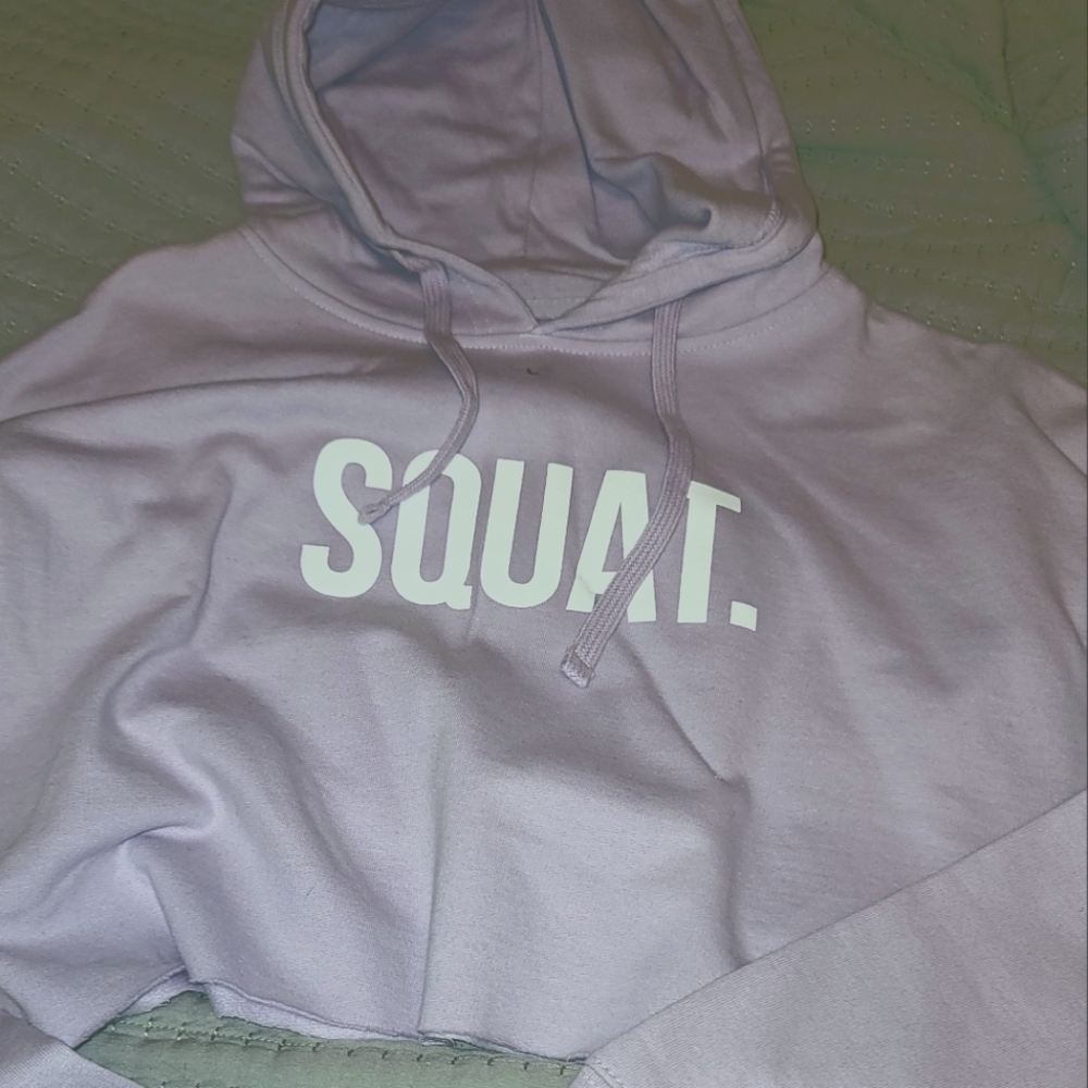 SQUAT crop hoodie